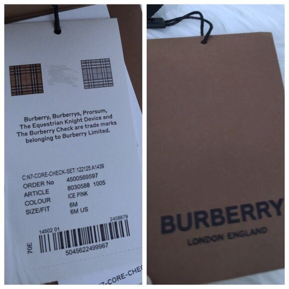 NEW Burberry Baby toiletry pouch w/COA NWT - Picture 8 of 10